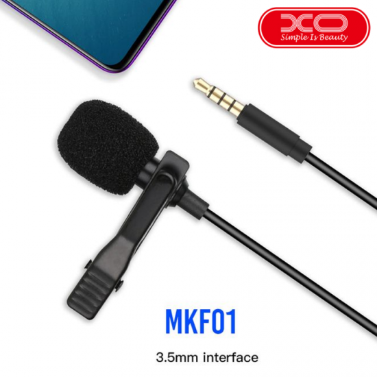 XO MKF01 LAVALIER MICROPHONE 2M Length